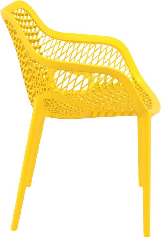 Baratti Baratti Carva Stapelbare Tuinstoel met Armleuning Geel