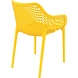 Siesta Siesta Air XL Stapelbare Tuinstoel met Armleuning Geel Siesta Siesta Air XL Stapelbare Tuinstoel met Armleuning Geel