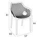 Siesta Siesta Air XL Stapelbare Tuinstoel met Armleuning Geel Siesta Siesta Air XL Stapelbare Tuinstoel met Armleuning Geel