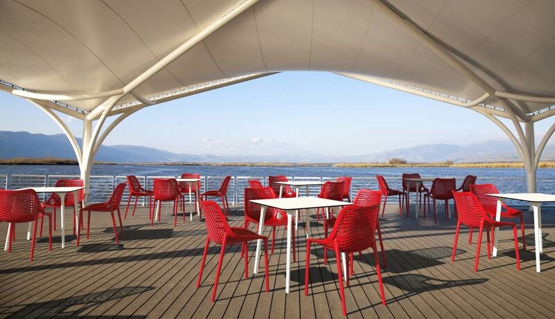 Baratti Baratti Hava Stapelbare Tuinstoel Rood