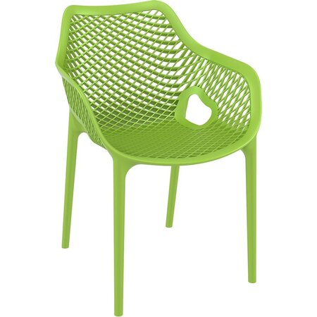 Baratti Baratti Carva Stapelbare Tuinstoel met Armleuning Groen