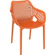 Siesta Siesta Air XL Stapelbare Tuinstoel met Armleuning Oranje Siesta Siesta Air XL Stapelbare Tuinstoel met Armleuning Oranje