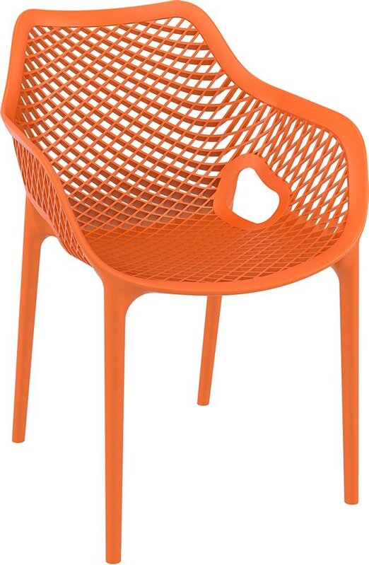 Baratti Baratti Carva Stapelbare Tuinstoel met Armleuning Oranje