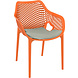 Siesta Siesta Air XL Stapelbare Tuinstoel met Armleuning Oranje Siesta Siesta Air XL Stapelbare Tuinstoel met Armleuning Oranje