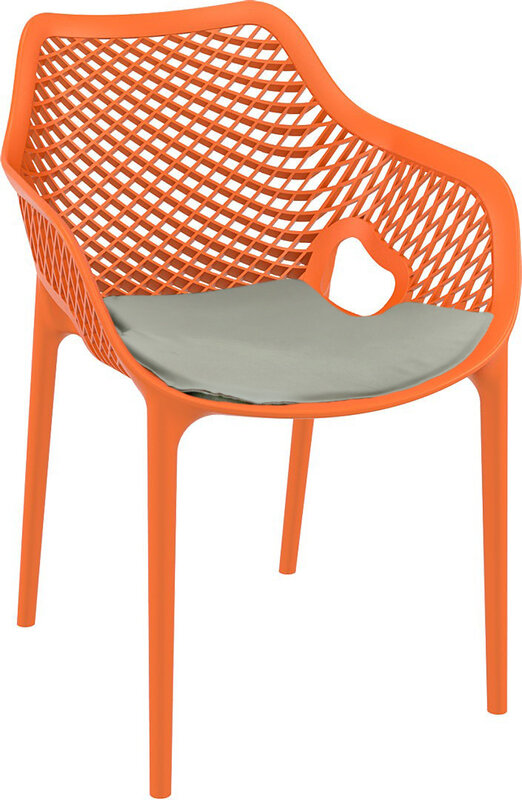 Baratti Baratti Carva Stapelbare Tuinstoel met Armleuning Oranje