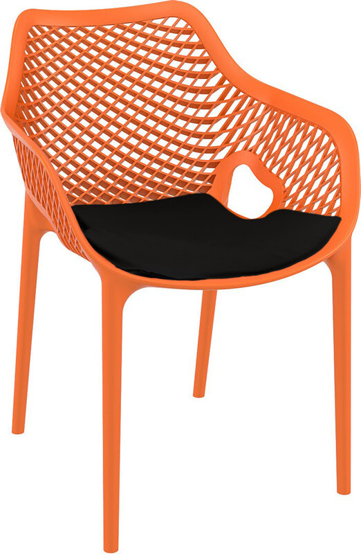 Baratti Baratti Carva Stapelbare Tuinstoel met Armleuning Oranje