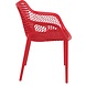 Siesta Siesta Air XL Stapelbare Tuinstoel met Armleuning Rood Siesta Siesta Air XL Stapelbare Tuinstoel met Armleuning Rood
