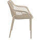 Siesta Siesta Air XL Stapelbare Tuinstoel met Armleuning Taupe Siesta Siesta Air XL Stapelbare Tuinstoel met Armleuning Taupe