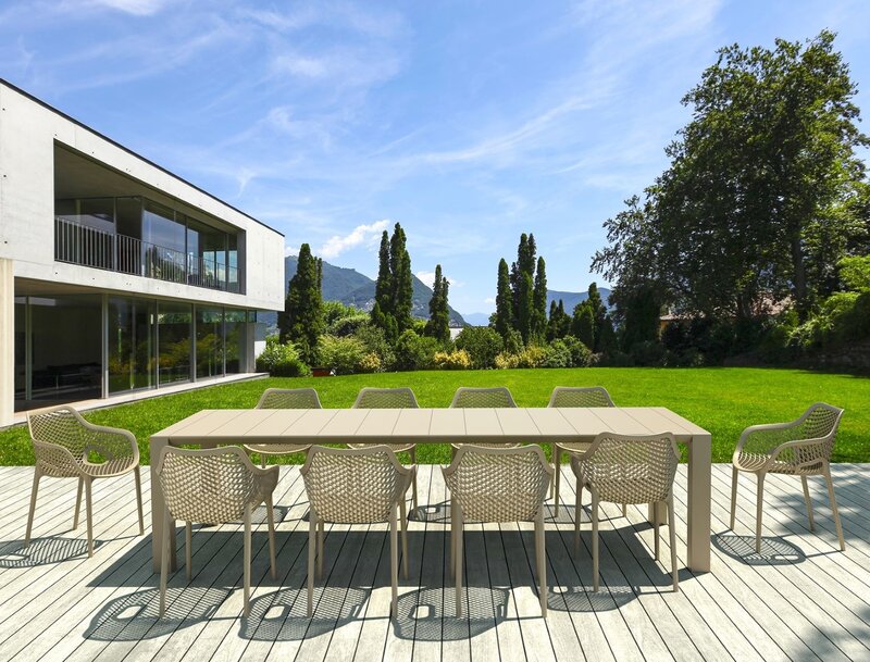Baratti Baratti Carva Stapelbare Tuinstoel met Armleuning Taupe