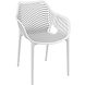 Siesta Siesta Air XL Stapelbare Tuinstoel met Armleuning Wit Siesta Siesta Air XL Stapelbare Tuinstoel met Armleuning Wit