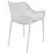 Siesta Siesta Air XL Stapelbare Tuinstoel met Armleuning Wit Siesta Siesta Air XL Stapelbare Tuinstoel met Armleuning Wit