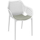 Siesta Siesta Air XL Stapelbare Tuinstoel met Armleuning Wit Siesta Siesta Air XL Stapelbare Tuinstoel met Armleuning Wit