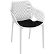 Siesta Siesta Air XL Stapelbare Tuinstoel met Armleuning Wit Siesta Siesta Air XL Stapelbare Tuinstoel met Armleuning Wit