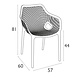 Siesta Siesta Air XL Stapelbare Tuinstoel met Armleuning Wit Siesta Siesta Air XL Stapelbare Tuinstoel met Armleuning Wit