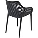 Siesta Siesta Air XL Stapelbare Tuinstoel met Armleuning Zwart Siesta Siesta Air XL Stapelbare Tuinstoel met Armleuning Zwart