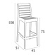 Siesta Siesta Ares Stapelbare Barkruk 75 cm Bruin Siesta Siesta Ares Stapelbare Barkruk 75 cm Bruin