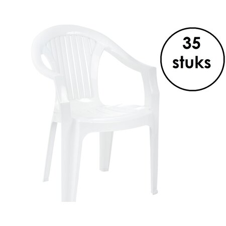 Siesta Siesta Lola Stapelbare Tuinstoel 35 Stuks Wit
