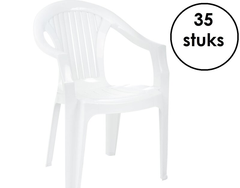Siesta Siesta Lola Stapelbare Tuinstoel 35 Stuks Wit