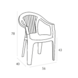 Siesta Siesta Lola Stapelbare Tuinstoel 35 Stuks Wit Siesta Siesta Lola Stapelbare Tuinstoel 35 Stuks Wit