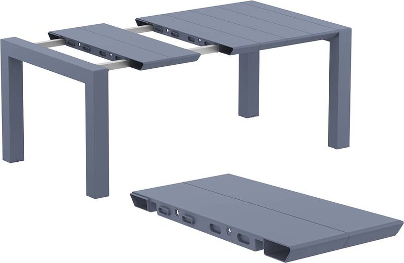 Siesta Siesta Vegas Uitschuifbare Tuintafel Small 100/140 cm Donkergrijs