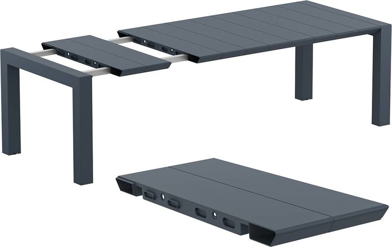 Siesta Siesta Vegas Uitschuifbare Tuintafel Medium 180/220 cm Donkergrijs