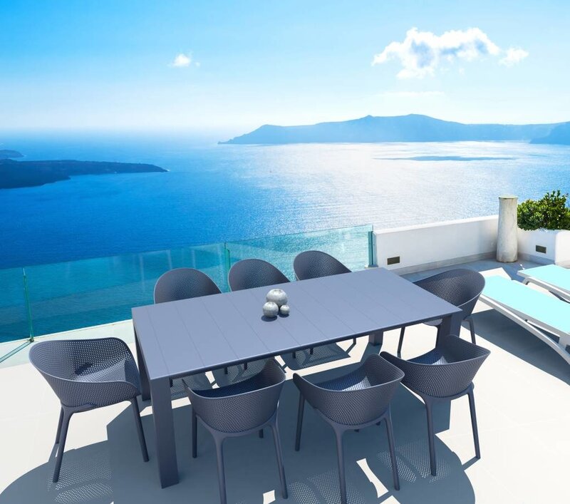 Siesta Siesta Vegas Uitschuifbare Tuintafel Medium 180/220 cm Donkergrijs