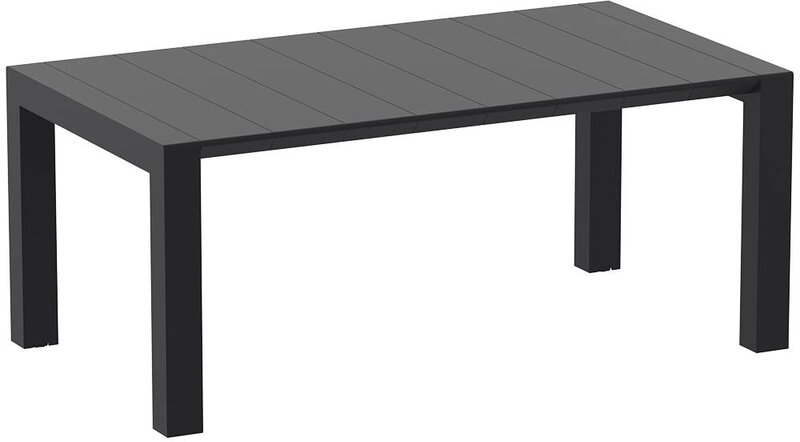 Siesta Siesta Vegas Uitschuifbare Tuintafel Medium 180/220 cm Zwart