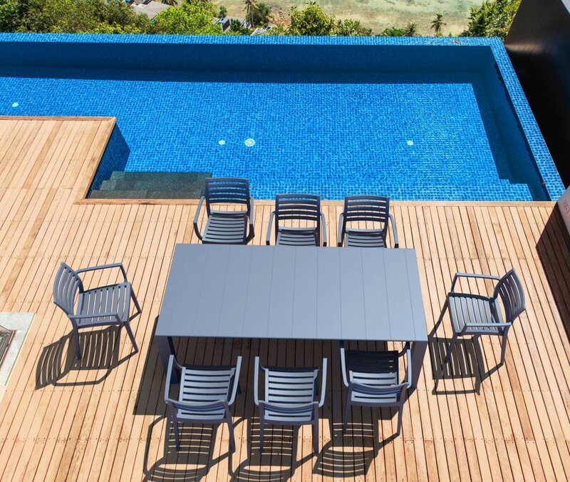 Siesta Siesta Vegas Uitschuifbare Tuintafel XL 260/300 cm Donkergrijs