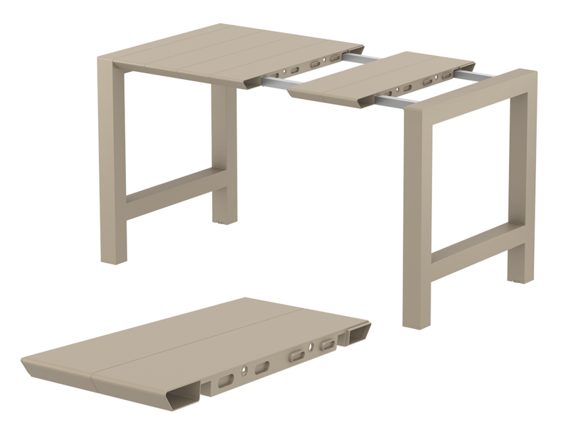 Siesta Siesta Vegas Uitschuifbare Bartafel 100/140 cm Taupe