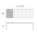 Siesta Siesta Atlantic Uitschuifbare Tuintafel XL 210/280 cm Zwart Siesta Siesta Atlantic Uitschuifbare Tuintafel XL 210/280 cm Zwart