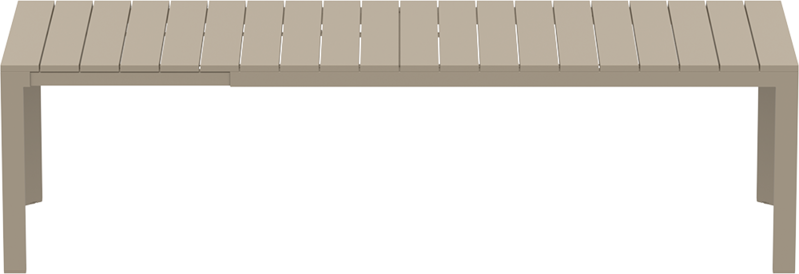 Siesta Siesta Atlantic Uitschuifbare Tuintafel XL 210/280 cm Taupe