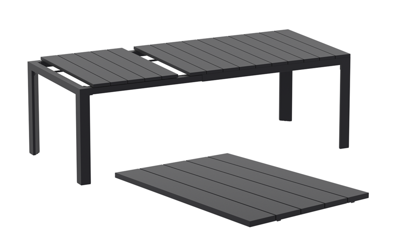 Siesta Siesta Atlantic Uitschuifbare Tuintafel Medium 140/210 cm Zwart