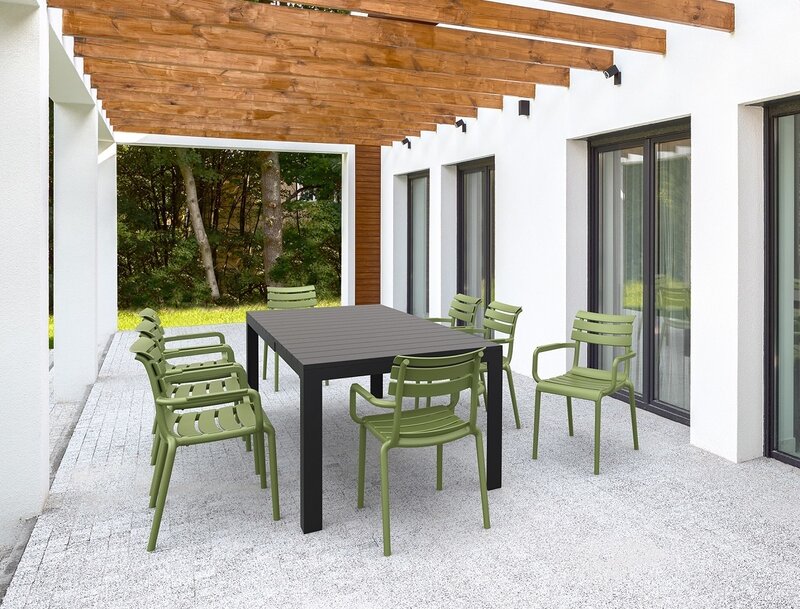 Siesta Siesta Atlantic Uitschuifbare Tuintafel Medium 140/210 cm Zwart
