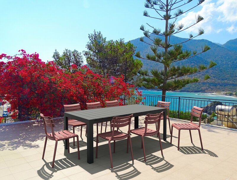 Siesta Siesta Atlantic Uitschuifbare Tuintafel Medium 140/210 cm Zwart
