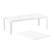 Siesta Siesta Atlantic Uitschuifbare Tuintafel Medium 140/210 cm Wit Siesta Siesta Atlantic Uitschuifbare Tuintafel Medium 140/210 cm Wit