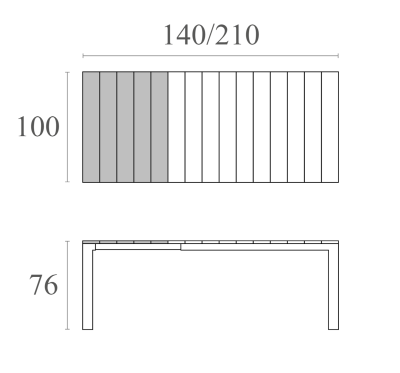 Siesta Siesta Atlantic Uitschuifbare Tuintafel Medium 140/210 cm Wit