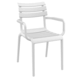Siesta Siesta Paris Stapelbare Tuinstoel met Armleuning Wit Siesta Siesta Paris Stapelbare Tuinstoel met Armleuning Wit