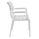 Siesta Siesta Paris Stapelbare Tuinstoel met Armleuning Wit Siesta Siesta Paris Stapelbare Tuinstoel met Armleuning Wit