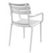 Siesta Siesta Paris Stapelbare Tuinstoel met Armleuning Wit Siesta Siesta Paris Stapelbare Tuinstoel met Armleuning Wit