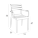 Siesta Siesta Paris Stapelbare Tuinstoel met Armleuning Zwart Siesta Siesta Paris Stapelbare Tuinstoel met Armleuning Zwart