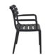 Siesta Siesta Paris Stapelbare Tuinstoel met Armleuning Zwart Siesta Siesta Paris Stapelbare Tuinstoel met Armleuning Zwart