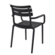 Siesta Siesta Paris Stapelbare Tuinstoel met Armleuning Zwart Siesta Siesta Paris Stapelbare Tuinstoel met Armleuning Zwart