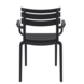 Siesta Siesta Paris Stapelbare Tuinstoel met Armleuning Zwart Siesta Siesta Paris Stapelbare Tuinstoel met Armleuning Zwart