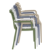 Siesta Siesta Paris Stapelbare Tuinstoel met Armleuning Donkergrijs Siesta Siesta Paris Stapelbare Tuinstoel met Armleuning Donkergrijs