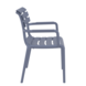 Siesta Siesta Paris Stapelbare Tuinstoel met Armleuning Donkergrijs Siesta Siesta Paris Stapelbare Tuinstoel met Armleuning Donkergrijs