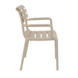 Siesta Siesta Paris Stapelbare Tuinstoel met Armleuning Taupe Siesta Siesta Paris Stapelbare Tuinstoel met Armleuning Taupe