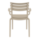 Siesta Siesta Paris Stapelbare Tuinstoel met Armleuning Taupe Siesta Siesta Paris Stapelbare Tuinstoel met Armleuning Taupe