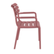 Siesta Siesta Paris Stapelbare Tuinstoel met Armleuning Marsala Siesta Siesta Paris Stapelbare Tuinstoel met Armleuning Marsala