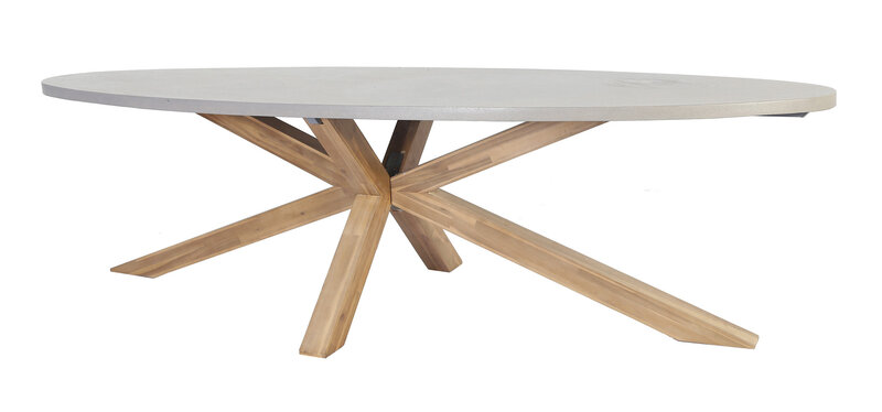 The Outsider Tuintafel - Ovaal - 240 cm - Brumby - Betonlook - The Outsider