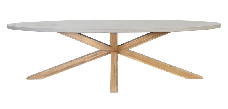 The Outsider Tuintafel - Ovaal - 240 cm - Brumby - Betonlook - The Outsider